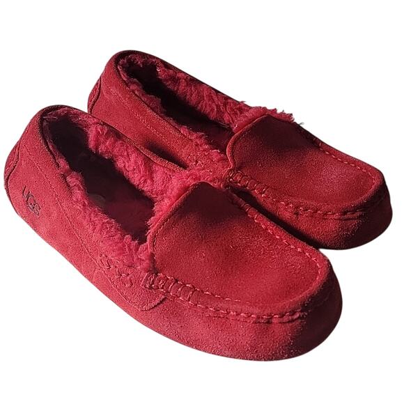 UGG Ansley Slippers in Samba Red, 7 - Picture 1 of 8